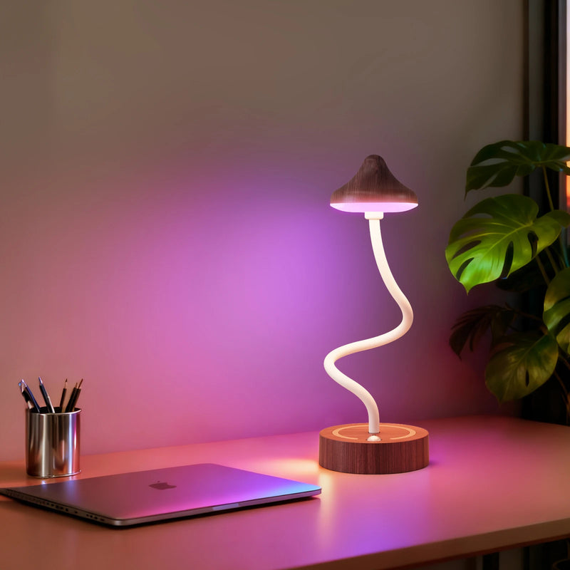 Wireless Magnetic Motion Sensor Control RGB Night Light DIY Adjustable Wall Lamp  USB Rechargeable  Bedroom LED Table Lamp